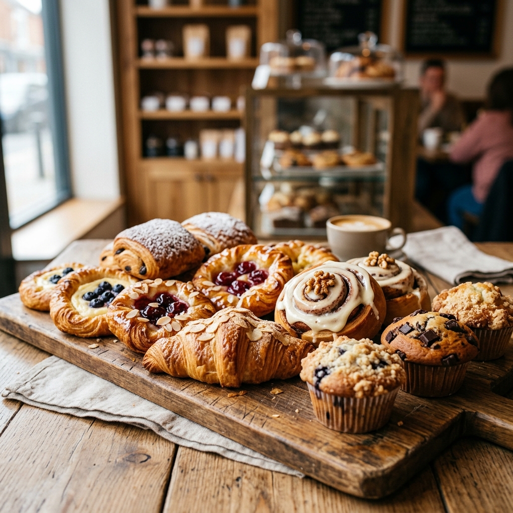 Cakes — freshly baked pastries and cakes