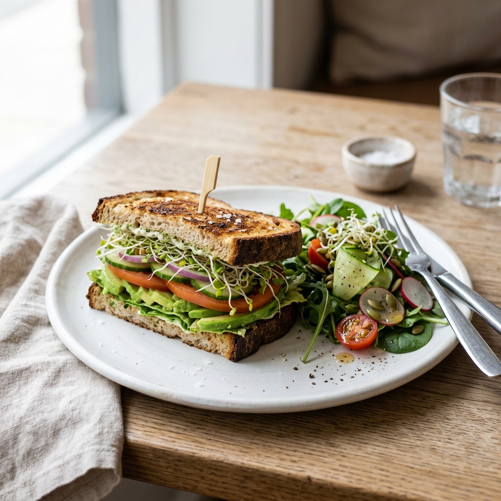 Meals — gourmet sandwiches and salads